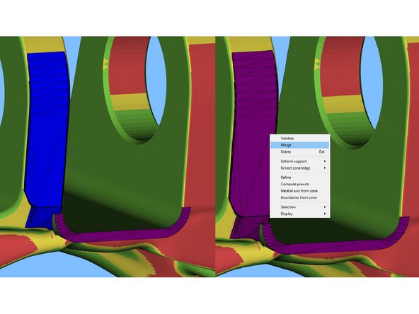 If you want, you can merge zones into one at any point even if they are not touching by left clicking both to turn them purple and then right clicking one and selecting 'merge'. This can be convenient in some situations.