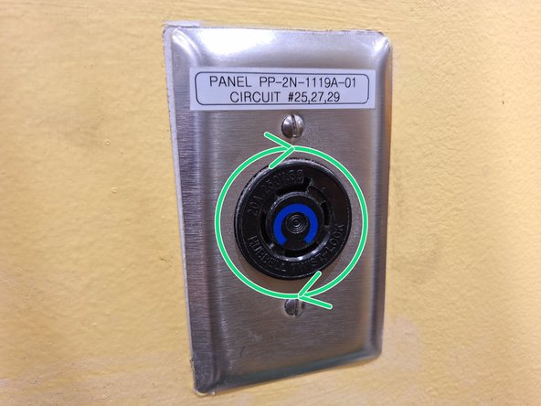 Once you have inserted the plug, make sure to turn clockwise to lock the plug in place.