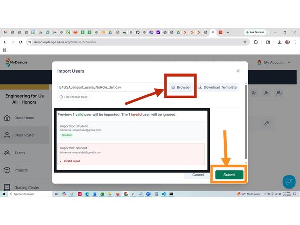 Review the error check results
