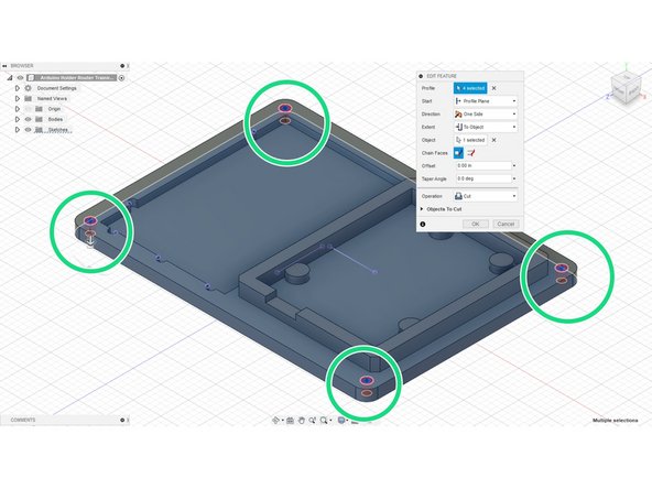 If more advanced, draw one circle and mirror it over, but this is not necessary.