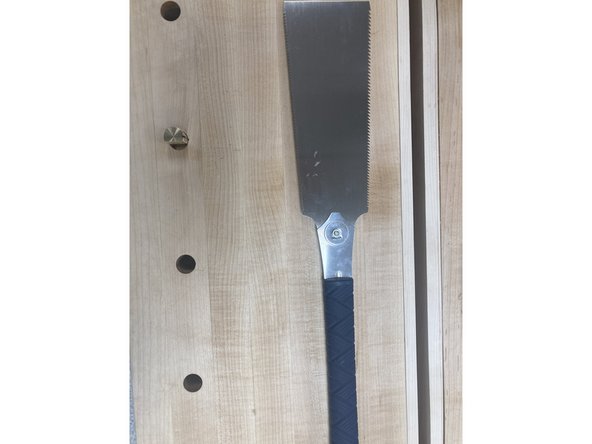 The Ryoba saw (as well as the Dozuki) are Japanese saws, which means they use a pull-stroke to cut instead of the Western saws which use a push-stroke. It has two sides, one with wider teeth which is used for cross cuts against the grain, and one with finer teeth for rip cuts along the grain.