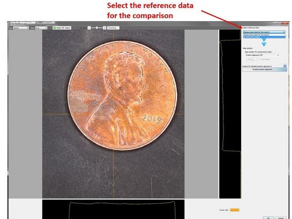 Select Compare  from the top window to perform comparison between two scan results (See Figure from Step 8)