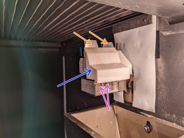 Debris Chute Hood - Ensures PURGED MATERIAL does not FALL onto the BUILD plate