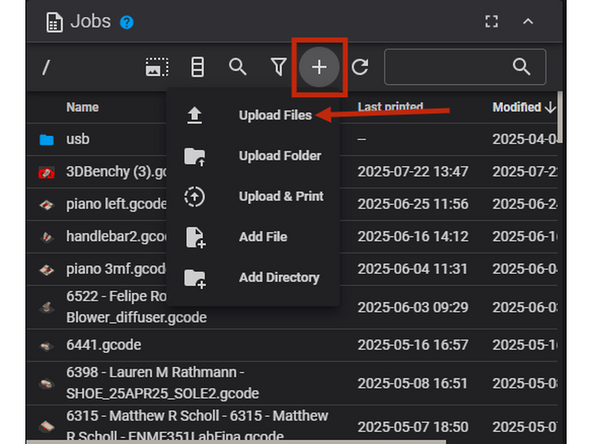 This is an optional step for quickly uploading a gcode file to the printer via your browser if you do not want to go through the process of setting up a physical printer in PrusaSlicer.