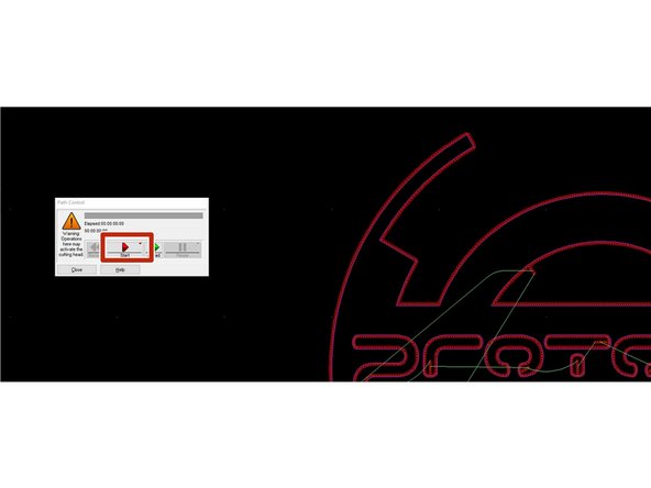 Select &quot;Begin Machining&quot; (picture 2) then start the machining process, as shown in picture 3