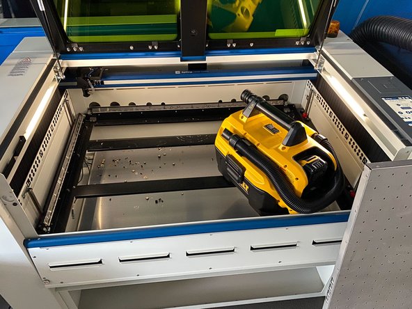 Materials needed: Small brush or vacuum cleaner.