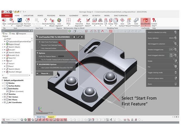 You need to have the CAD software installed in the PC. If you want to transfer into Solidworks, you need to have Solidworks installed on the PC