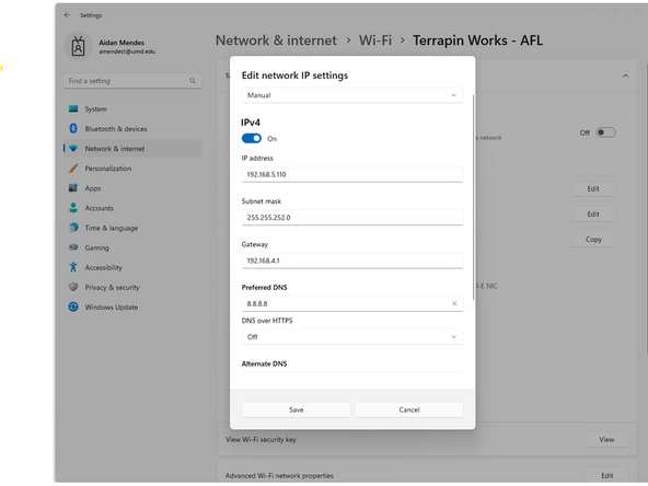 Before you save make sure to use the "make me admin" application to give yourself admin privileges. After you have admin privileges, save the settings.