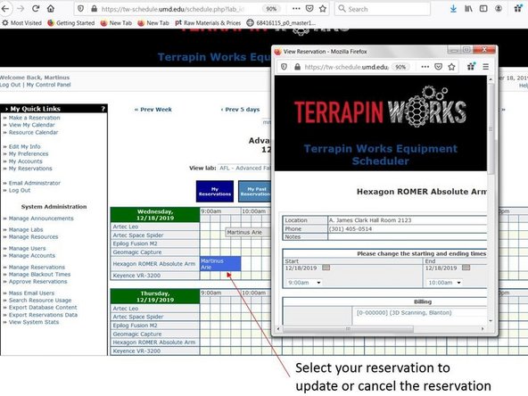 Second, set the account to 3D scanning