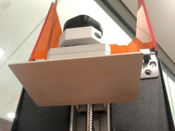 Check to see that the build platform was cleaned after its last job and is free of any resin residue