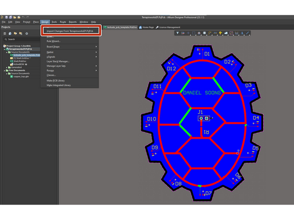 First you need to create a PCB doc.  This can be done just like how you created the Schematic file, except instead of clicking create schematic click create PCB doc