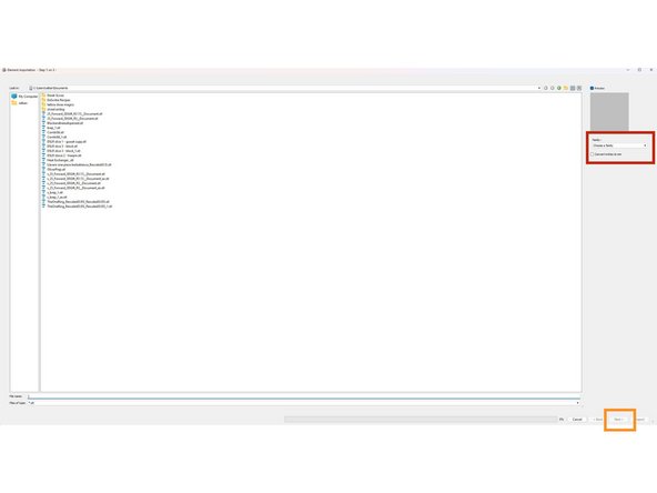 To load a part click the add part button from the earlier image. You will be brought to this screen where you can select the proper directory and part.