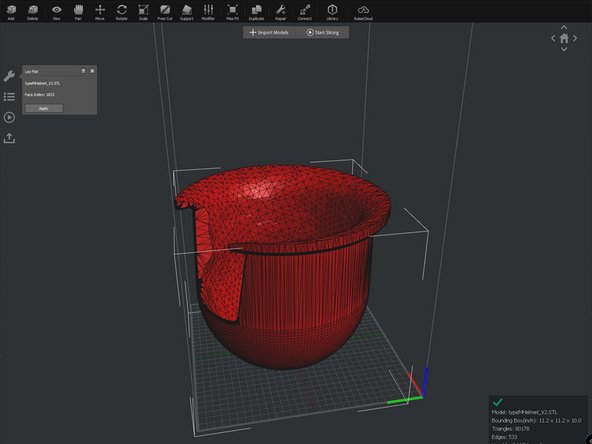 Click &quot;Lay Flat&quot; to place by face