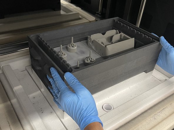 Prepare the retort rings as much as possible without opening the furnace door