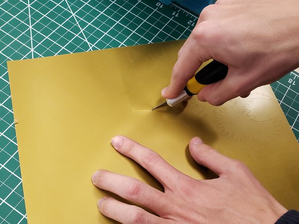 If you are done using the Cricut, put the plastic sheet back over the blue mat and put it away in the Baby Blue Craft Bin