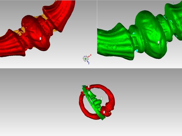 Select 2 groups you will be working with in the model manager and go to alignment -&gt; manual registration