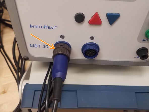 Put the tool in the channel you want (channel 1 or channel 2)