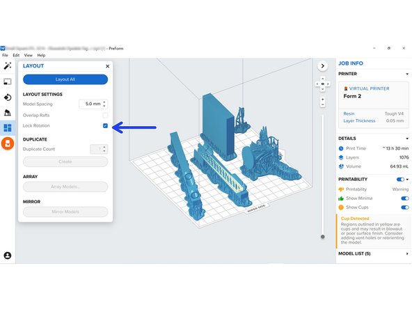 &quot;Model Spacing&quot; is the distance between the models