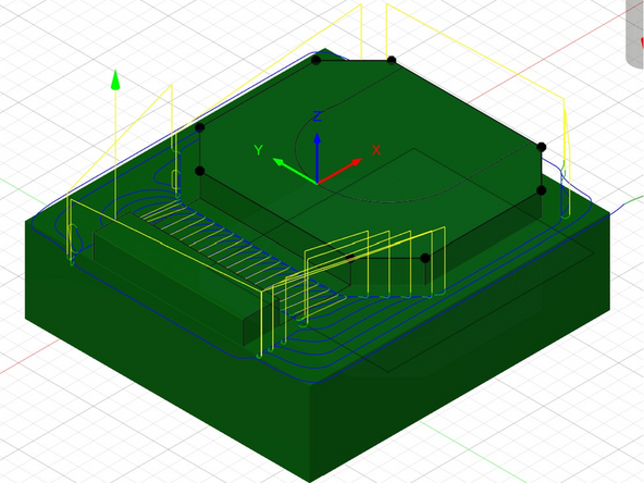 For this part select the 3/16 endmill and the aluminum for the preset.