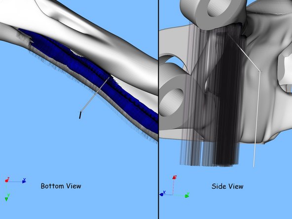 The way that you move this cross-hair will affect how the support is deformed.