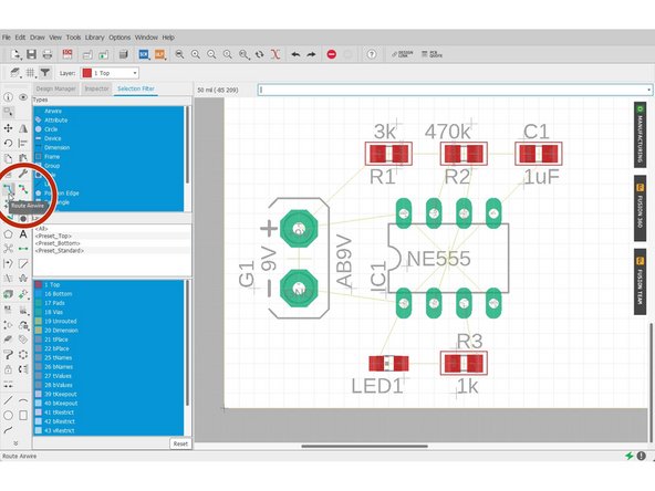 With Manual routing, you have full control over how you want to route your traces.