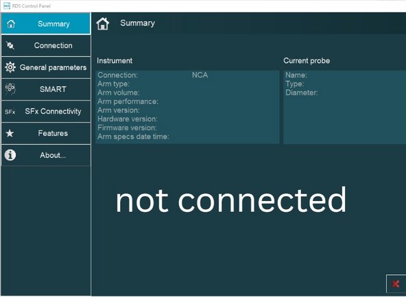 The RDS Control Panel is needed to manage the Absolute Arm's scanner. It is used to check if the computer detects the arm