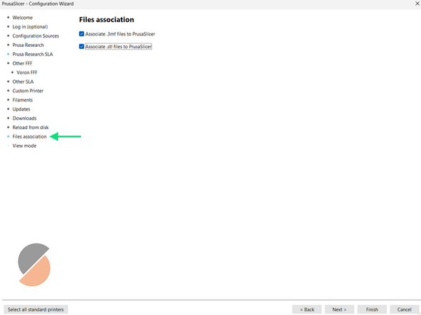 Under File Association, select both boxes