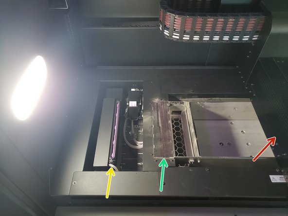 The left carriage is the printhead carriage