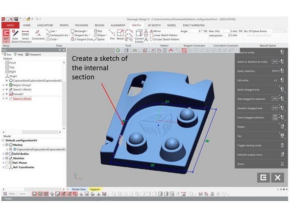 Extrude cut is used to remove a section of a body