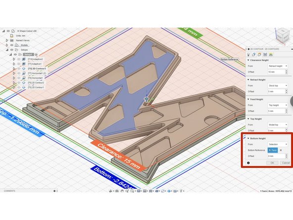 For tool, select the #5 - 3mm Diameter Flat End Mill