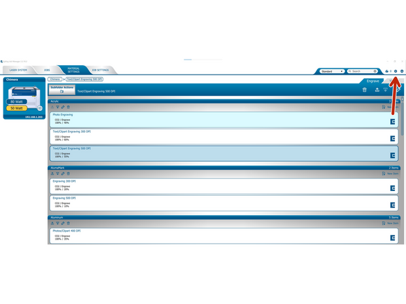 All of the saved job settings are saved in the Database for the job manger.