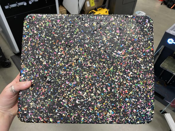 When the 1 hour is up, carefully take the baking tray out of the oven. Place it somewhere flat and safe again.