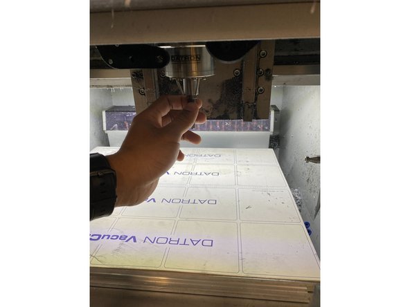 place the tool back in the spindle