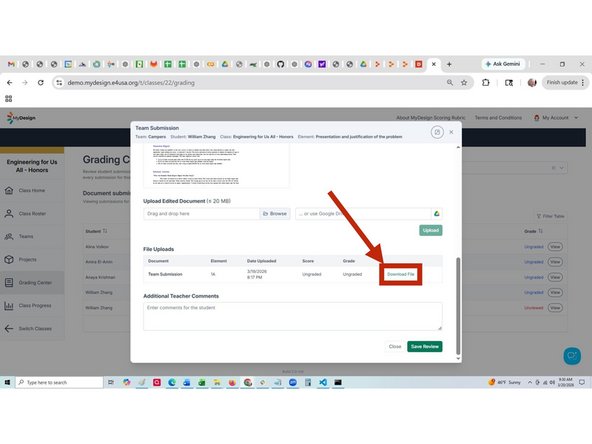 DO NOT Select the Grade All Teammenbers checkbox