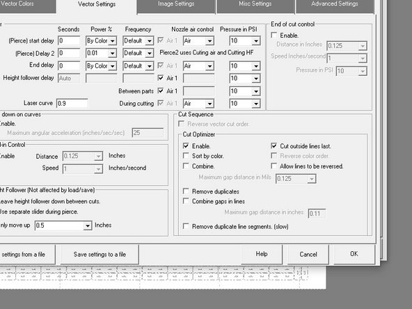 The cut optimizer tries to optimize the way parts are cut