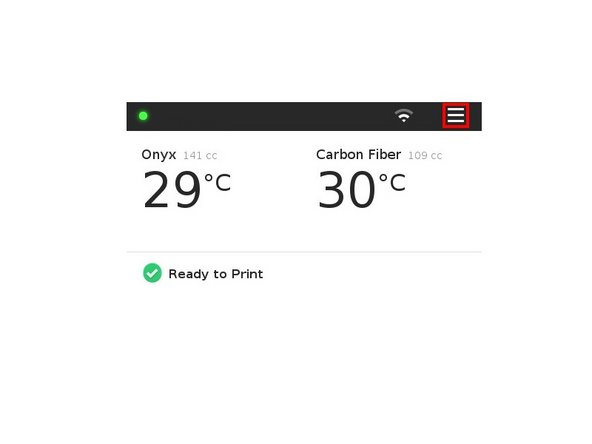 Select Menu from the dashboard