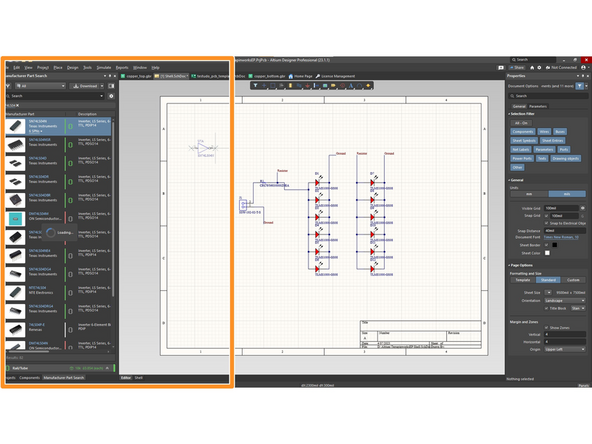 Industry based components can be checked for availability and used directly