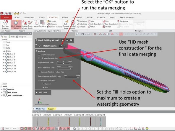 The last step is for Data Merging (See the second figure)