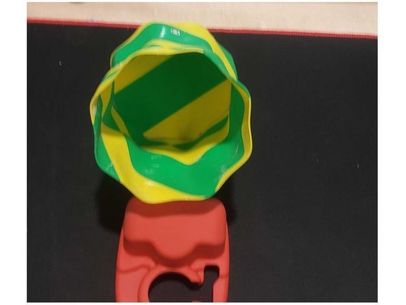 Redone step 4 to 6 to get a scan of the object from different angle