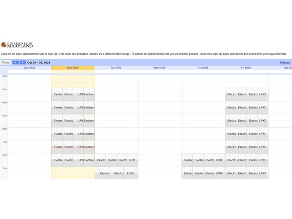 Students can reserve benches ahead of time at https://ter.ps/iesreserve.