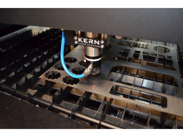 Drive the head over the work piece