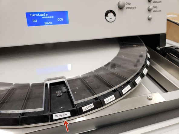 Individual components can be loaded into the turntable.