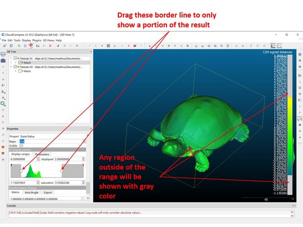 You can drag the borderline (The one with circular symbol) to only show a portion of the result as shown in the first figure 