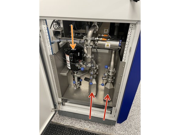 Here is the overflow and filter of the printer.