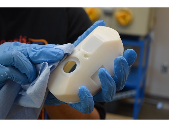 Clean parts until no support material is left.