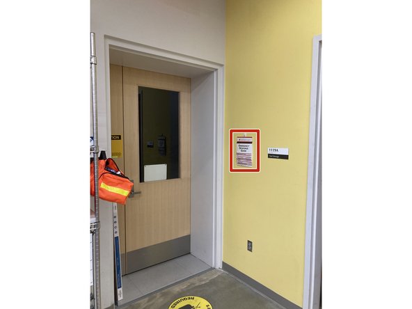 If there is an emergency in the lab, please use the emergency response guide (if you are able to safely) to report any dangers, fires, chemcical spills, etc.