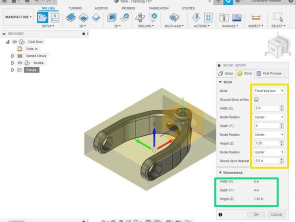 Customers will usually come with their own stock. It is ideal to measure the stock and set it to that size