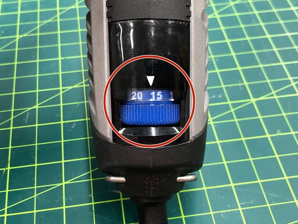 Set speed dial to the desired speed