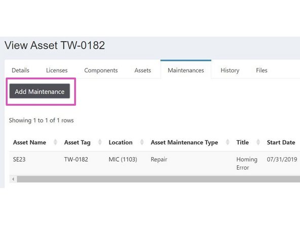 Keep Asset Management System up to date.