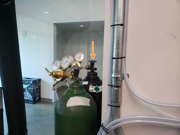 While the boarding is cooling down, turn off the nitrogen supply.